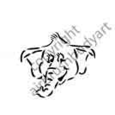 0260 elephant reusable stencil